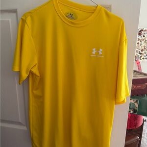 Under Armour Men's Bright Yellow Short Sleeve Tee